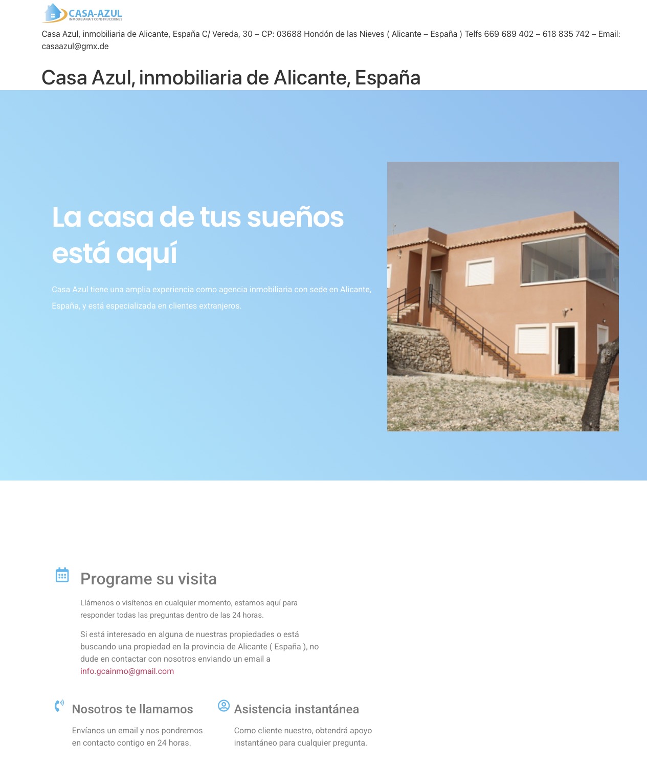 Casa Azul Inmobiliaria Alicante, España